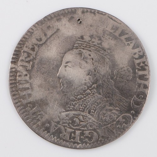 Elisabetta silver sixpence - silver,