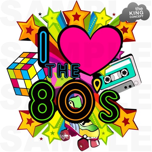 Shirt love the s retrò - 80's,